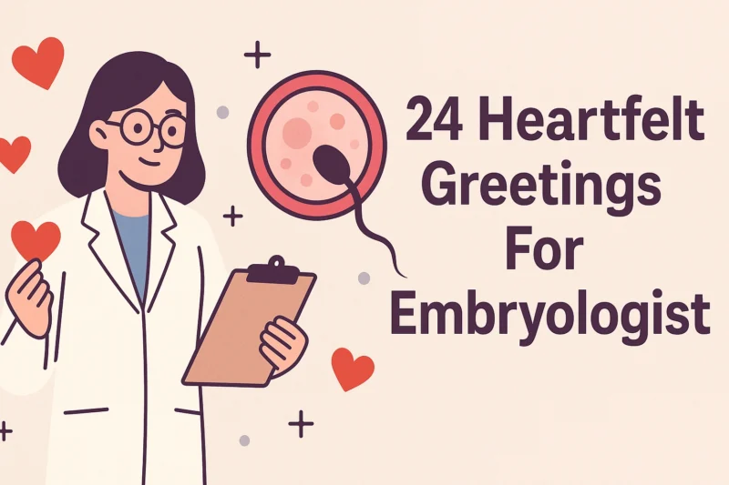 24 Heartfelt Greetings For Embryologist 🎉