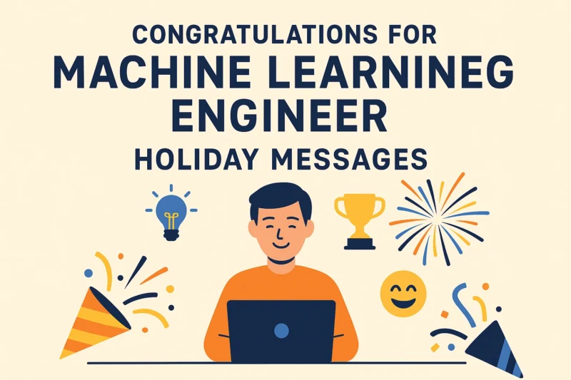 Congratulations for Machine Learning Engineer – 22 Holiday Messages 🎉