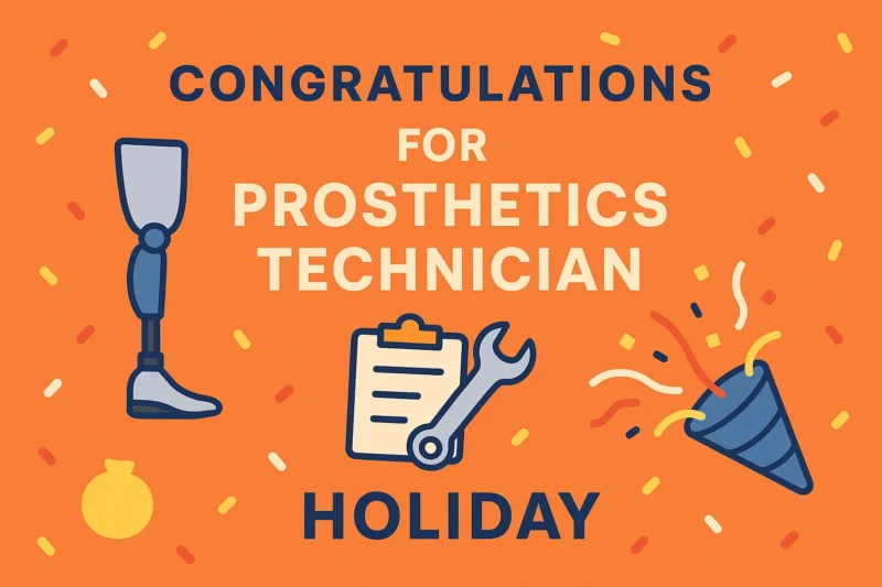 Congratulations for Prosthetics Technician – 22 Holiday Messages 🎉